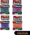 Schylling NeeDoh Nice Cube Swirl - Sensory Toy with a Super Solid Squish - Unique. Swirling Color Blend - Color May Vary (1 Per Pack)