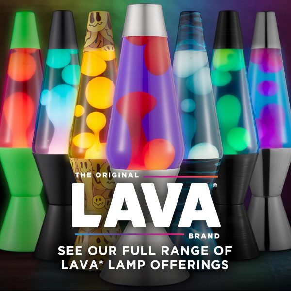 Lava The Original Lamp - 14.5 Neon Pink - Classic Liquid Motion Lamp - Green/Yellow and Blue Liquid - Item #2383 (Amazon Exclusive)